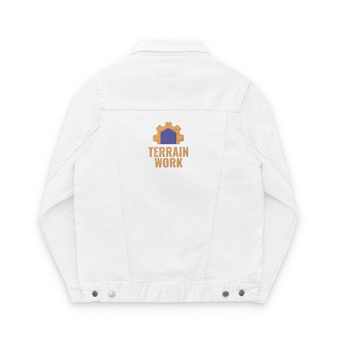 Denim Work Jacket – TERRAINWORK Unisex Professional Layer | Embroidered Logo