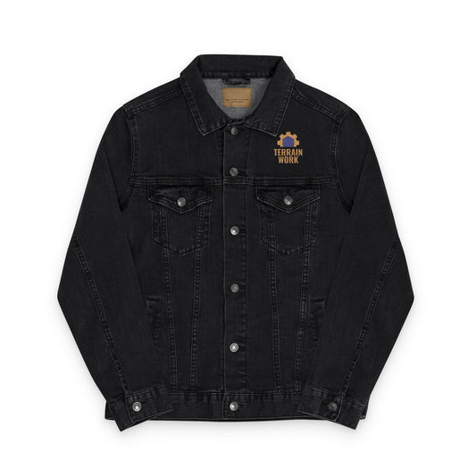 Denim Work Jacket – TERRAINWORK Unisex Professional Layer | Embroidered Logo