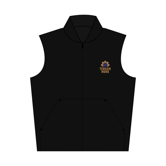 Durable Outdoor Vest TERRAINWORK, Perfect for Hiking, Camping, Workwear, Embroidered Gift