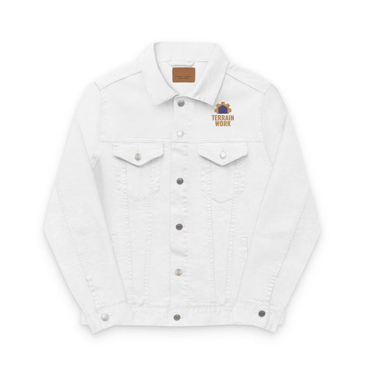 Denim Work Jacket – TERRAINWORK Unisex Professional Layer | Embroidered Logo