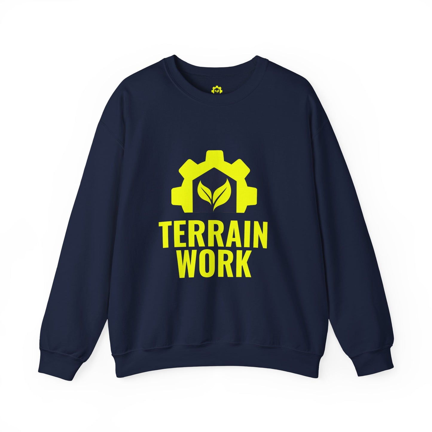 Navy TerrainWork crewneck with front logo	