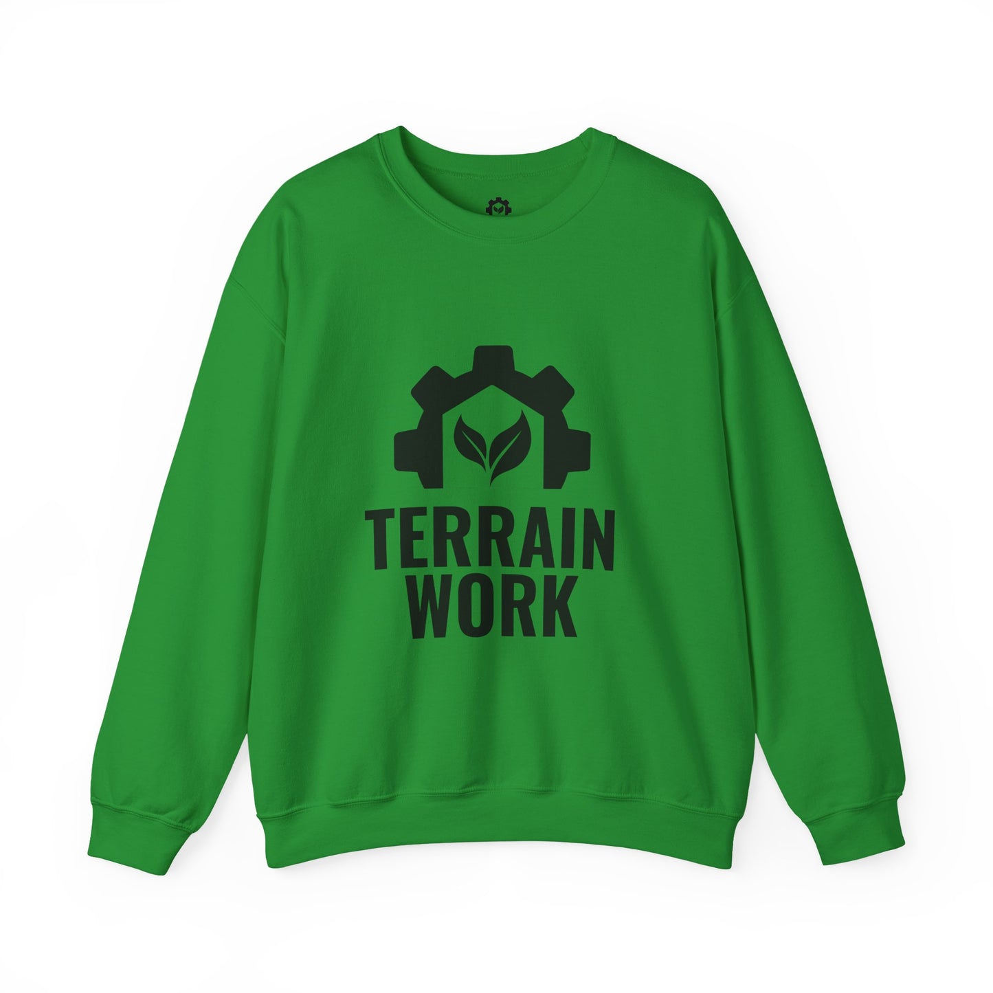 Irish Green TerrainWork crewneck with front patch	